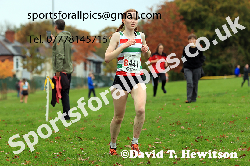 Womens under-17s, 2024 Northern Cross Country Relays, Graves Park, Sheffield.   Photo: David T. Hewitson/Sports for All Pics
